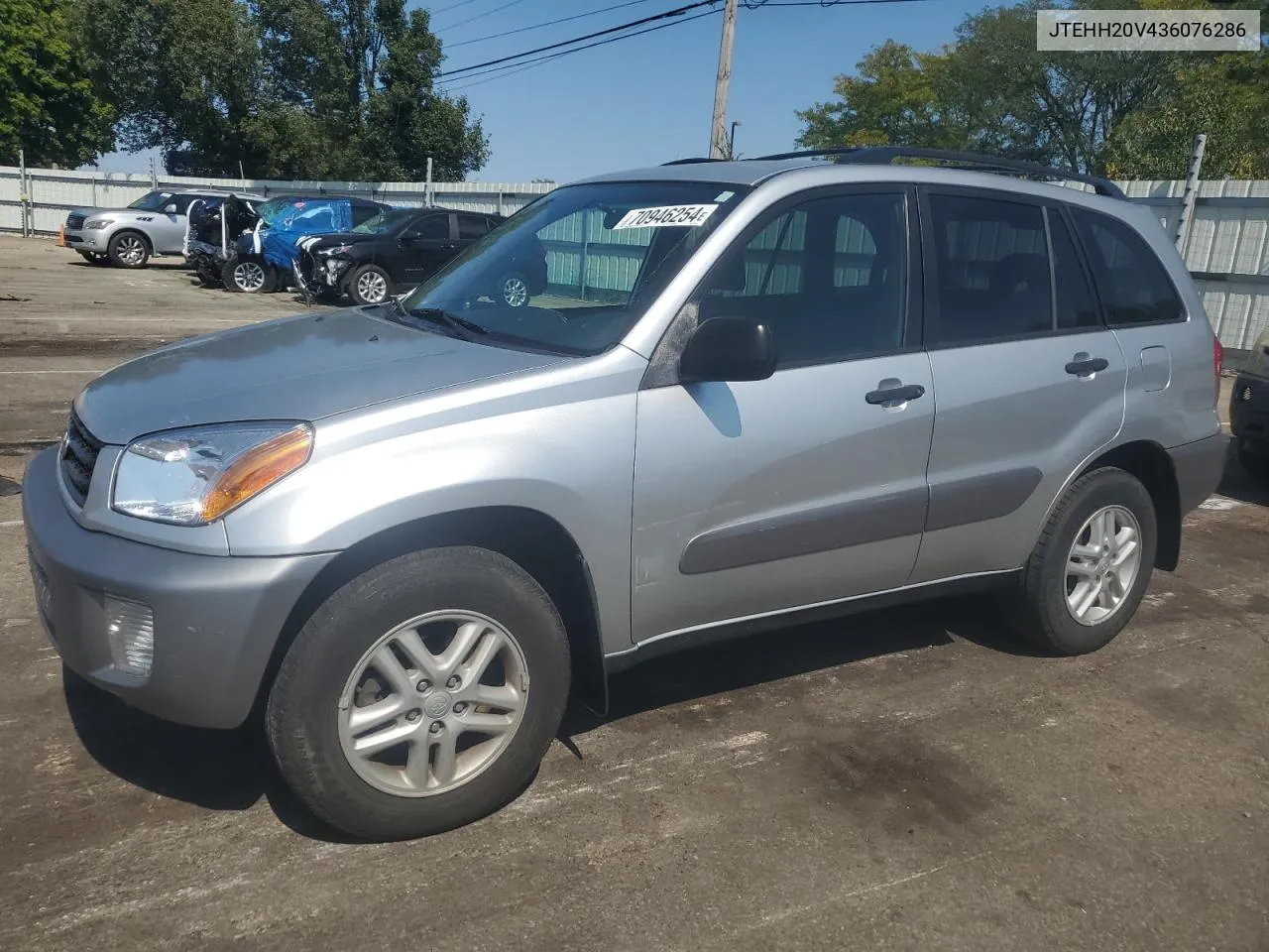 2003 Toyota Rav4 VIN: JTEHH20V436076286 Lot: 70946254