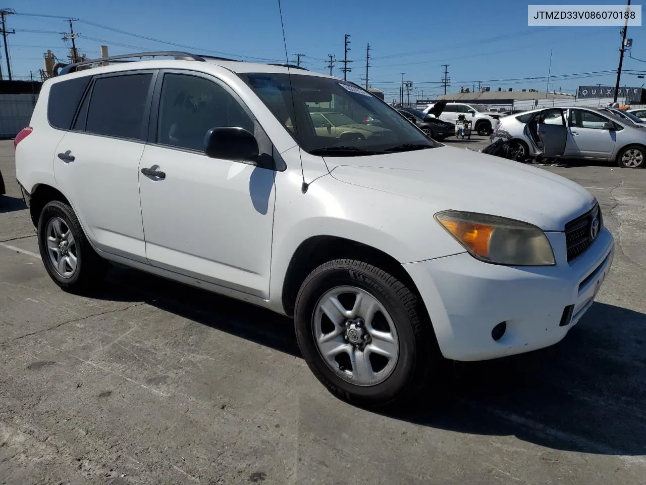 2008 Toyota Rav4 VIN: JTMZD33V086070188 Lot: 66376934