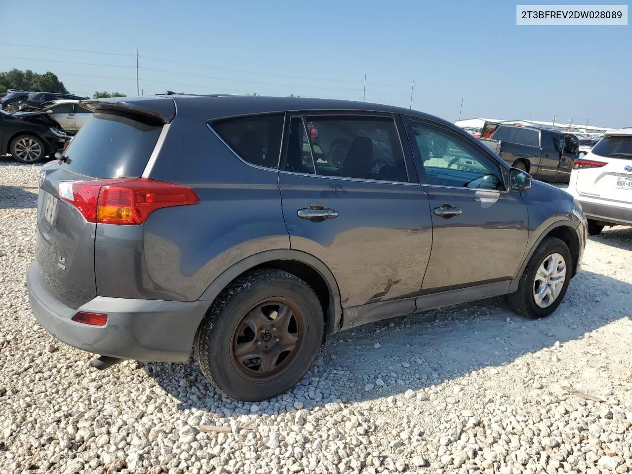 2013 Toyota Rav4 Le VIN: 2T3BFREV2DW028089 Lot: 66426984