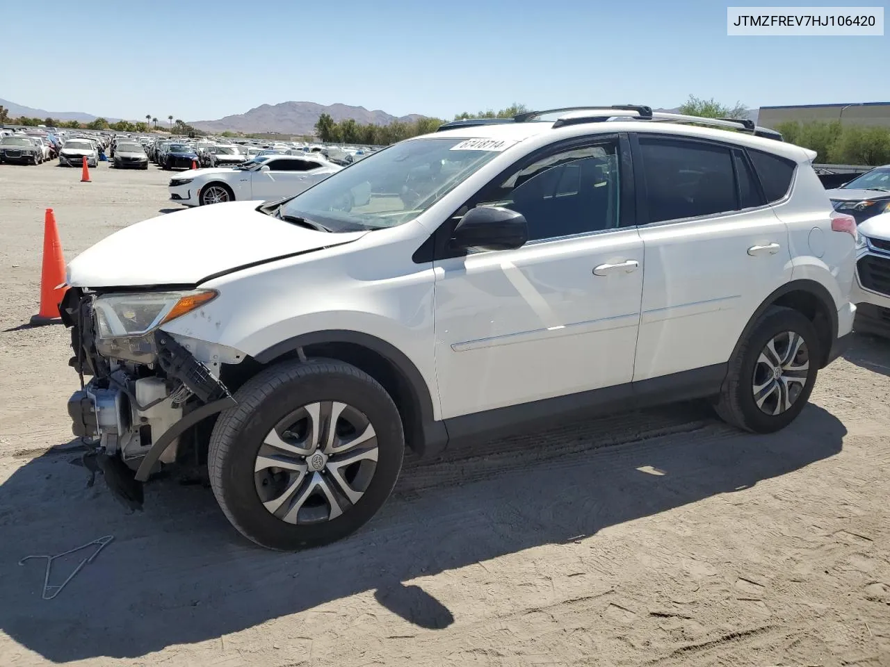 2017 Toyota Rav4 Le VIN: JTMZFREV7HJ106420 Lot: 67418714