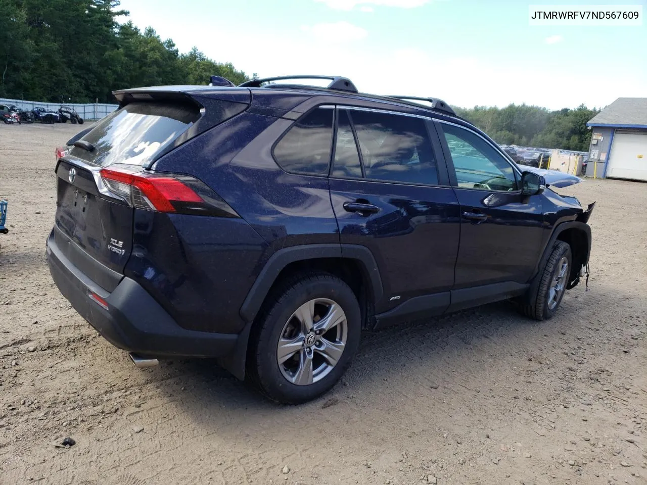 2022 Toyota Rav4 Xle VIN: JTMRWRFV7ND567609 Lot: 69583374