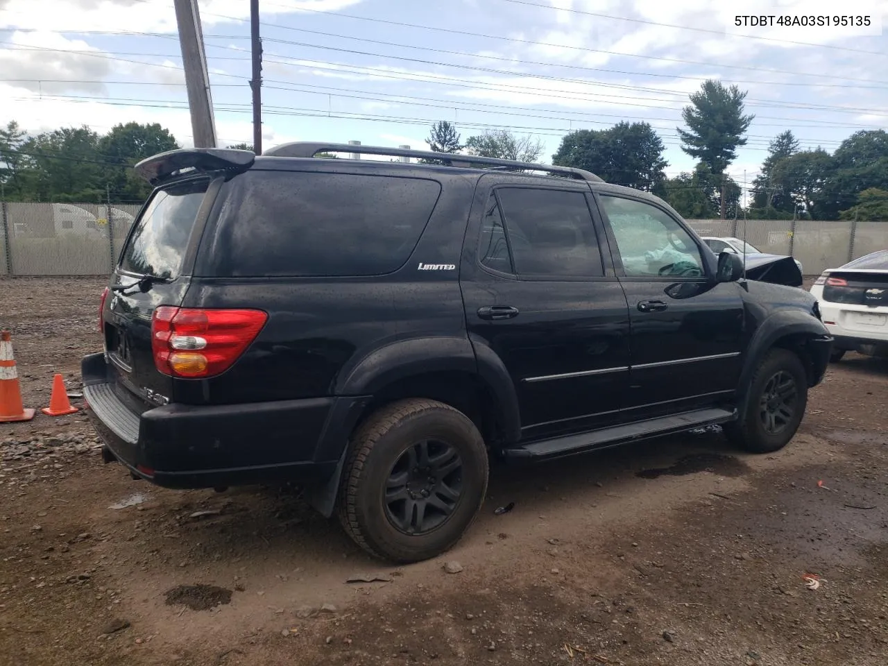 2003 Toyota Sequoia Limited VIN: 5TDBT48A03S195135 Lot: 68118174