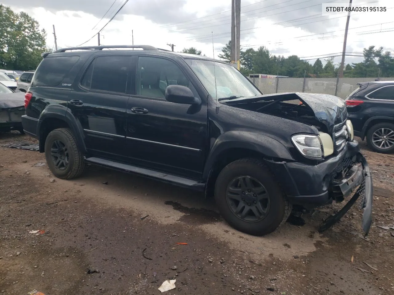 2003 Toyota Sequoia Limited VIN: 5TDBT48A03S195135 Lot: 68118174