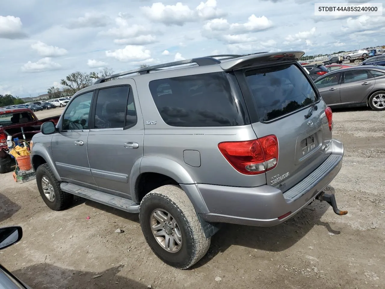 2005 Toyota Sequoia Sr5 VIN: 5TDBT44A85S240900 Lot: 70716494