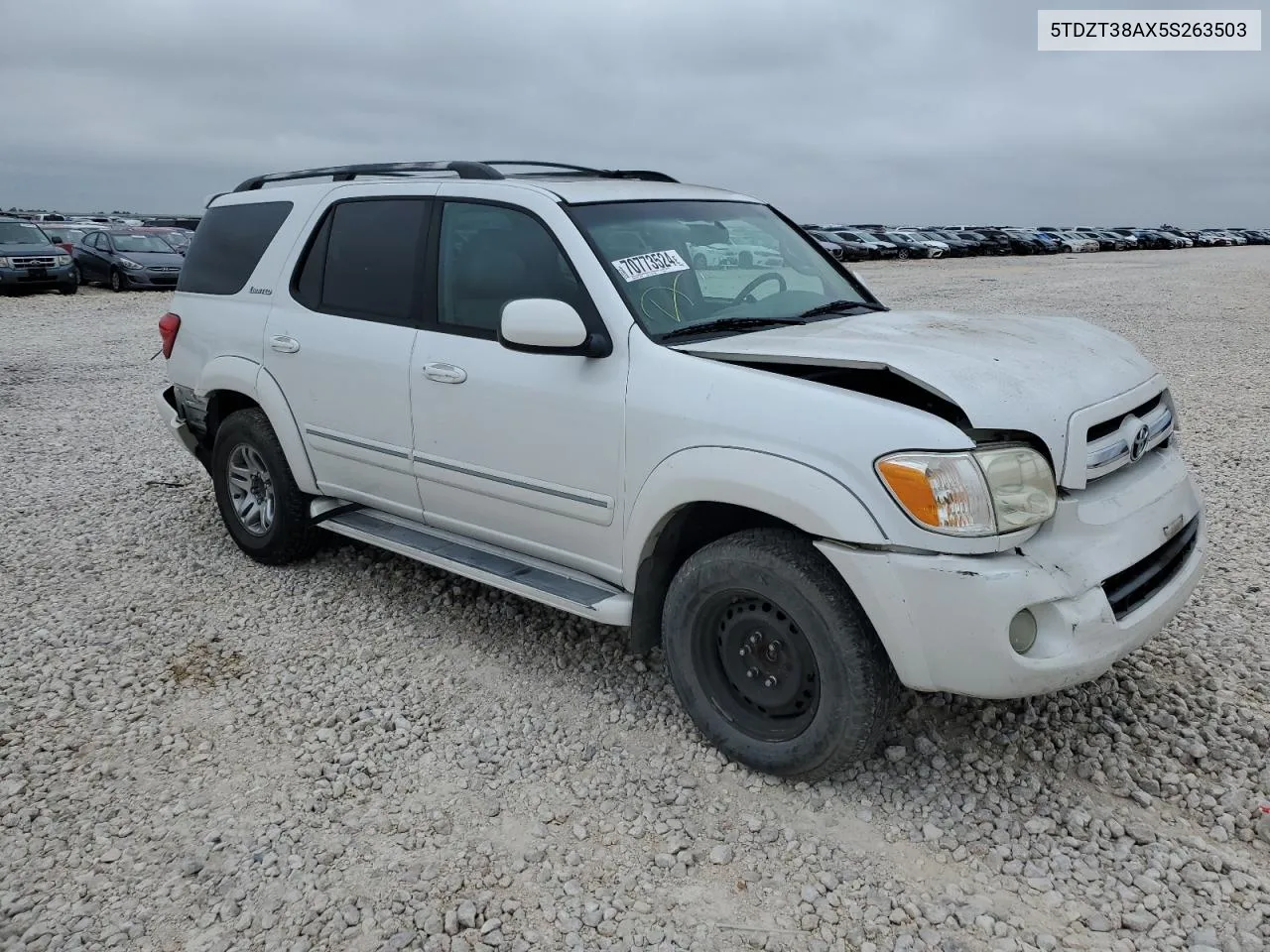 2005 Toyota Sequoia Limited VIN: 5TDZT38AX5S263503 Lot: 70773524