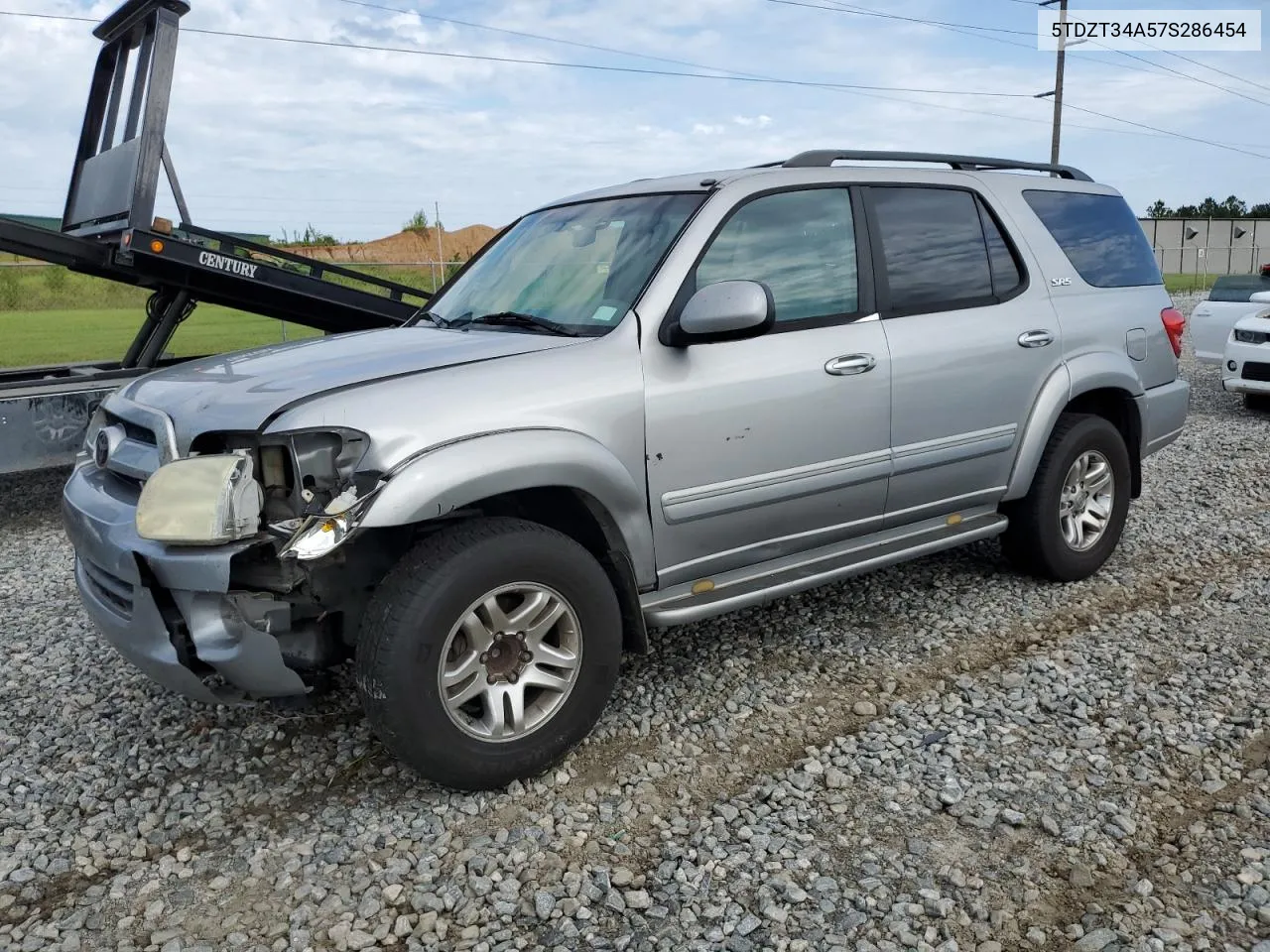 2007 Toyota Sequoia Sr5 VIN: 5TDZT34A57S286454 Lot: 61670394