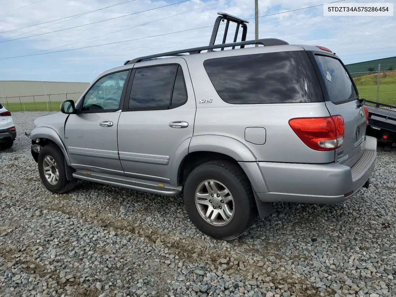 2007 Toyota Sequoia Sr5 VIN: 5TDZT34A57S286454 Lot: 61670394