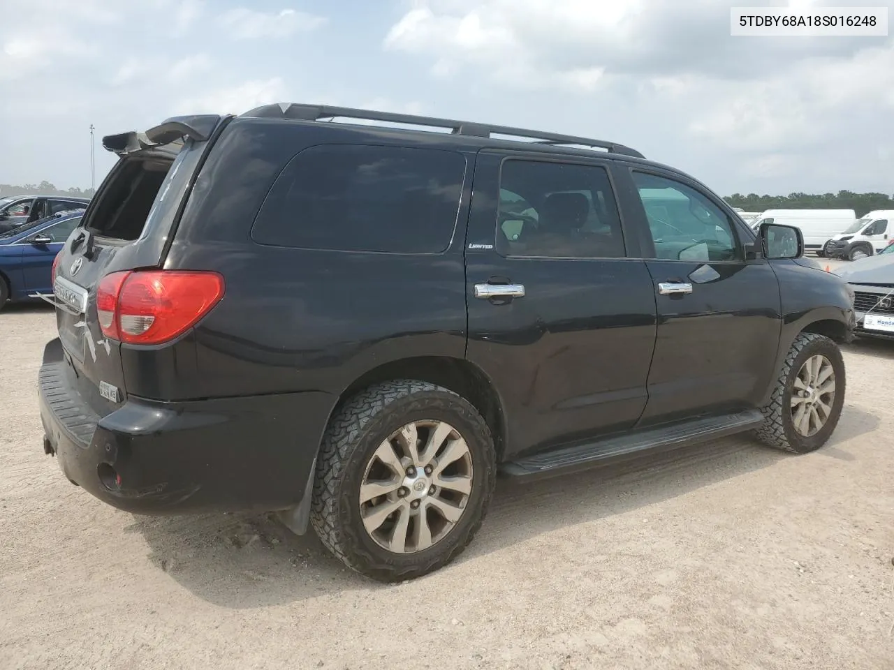 2008 Toyota Sequoia Limited VIN: 5TDBY68A18S016248 Lot: 57425984