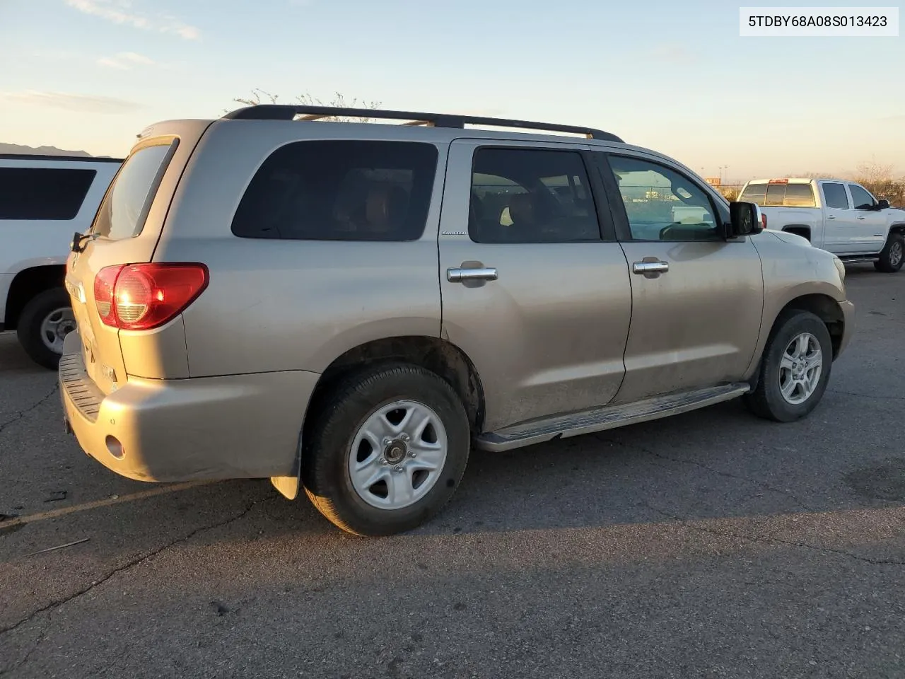 2008 Toyota Sequoia Limited VIN: 5TDBY68A08S013423 Lot: 71425384