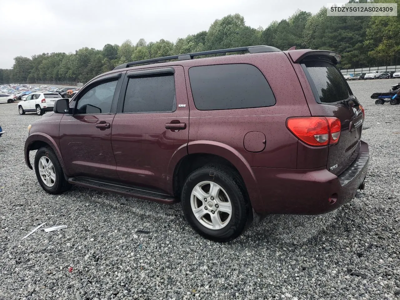 2010 Toyota Sequoia Sr5 VIN: 5TDZY5G12AS024309 Lot: 71584764