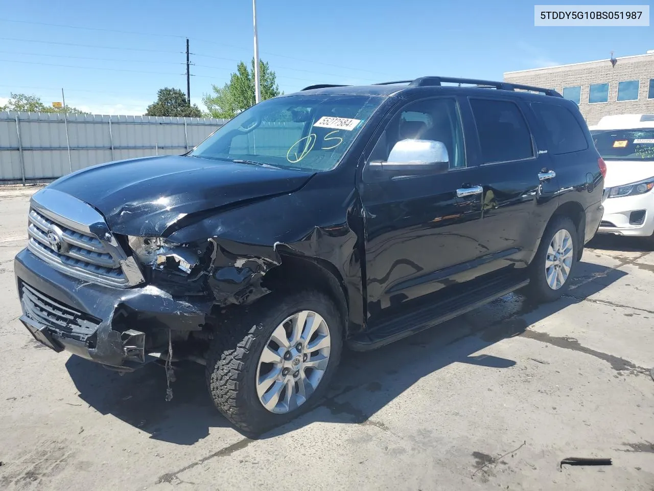 2011 Toyota Sequoia Platinum VIN: 5TDDY5G10BS051987 Lot: 55272584