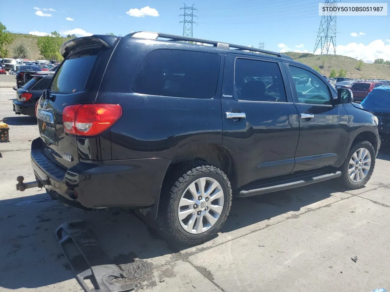 2011 Toyota Sequoia Platinum VIN: 5TDDY5G10BS051987 Lot: 55272584