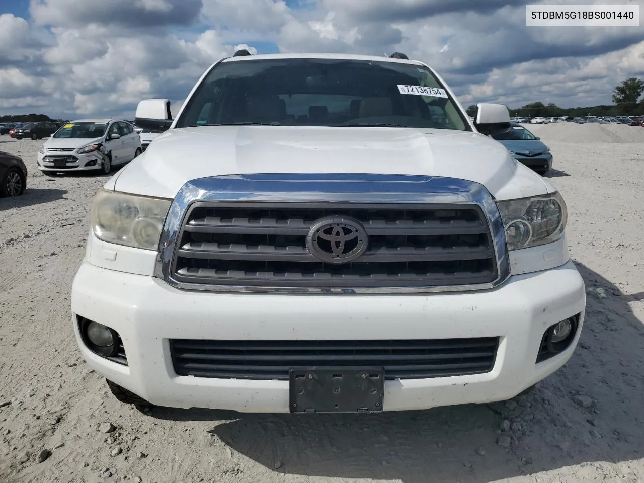 2011 Toyota Sequoia Sr5 VIN: 5TDBM5G18BS001440 Lot: 72138754