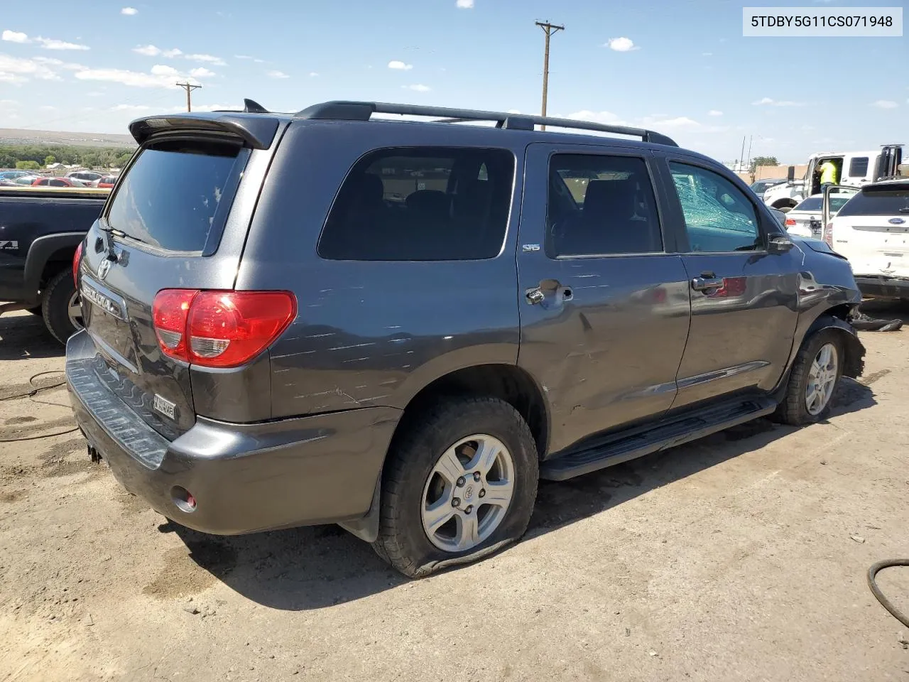 2012 Toyota Sequoia Sr5 VIN: 5TDBY5G11CS071948 Lot: 70635884