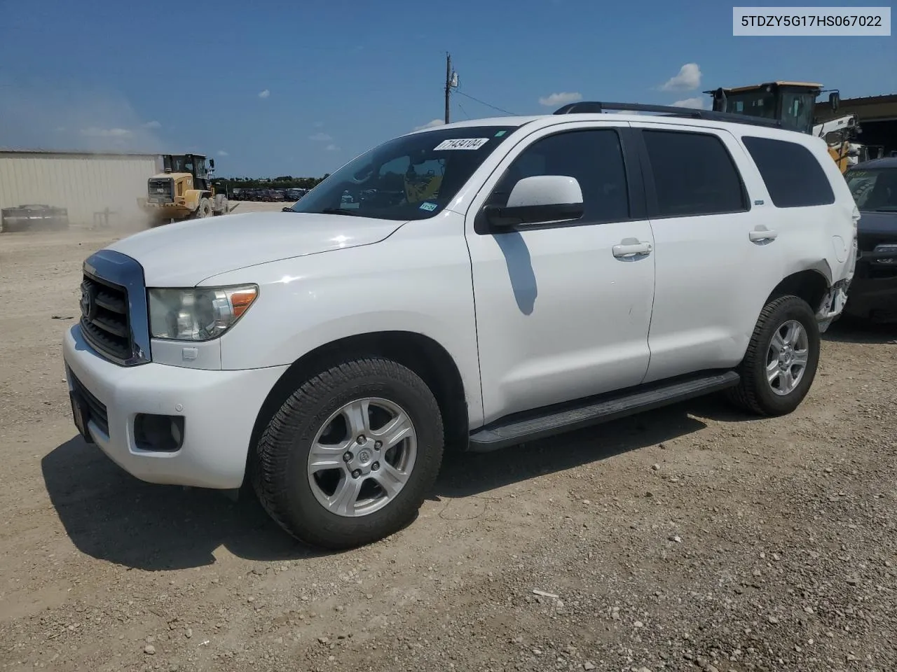 2017 Toyota Sequoia Sr5 VIN: 5TDZY5G17HS067022 Lot: 71434104