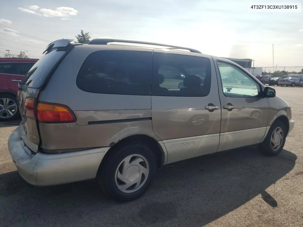 1999 Toyota Sienna Le VIN: 4T3ZF13C3XU138915 Lot: 66358614