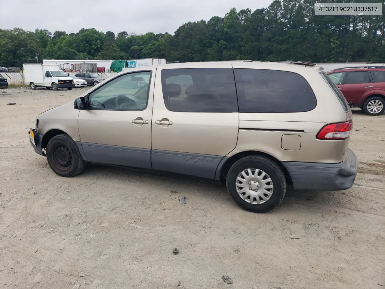 2001 Toyota Sienna Ce VIN: 4T3ZF19C21U337517 Lot: 57107654