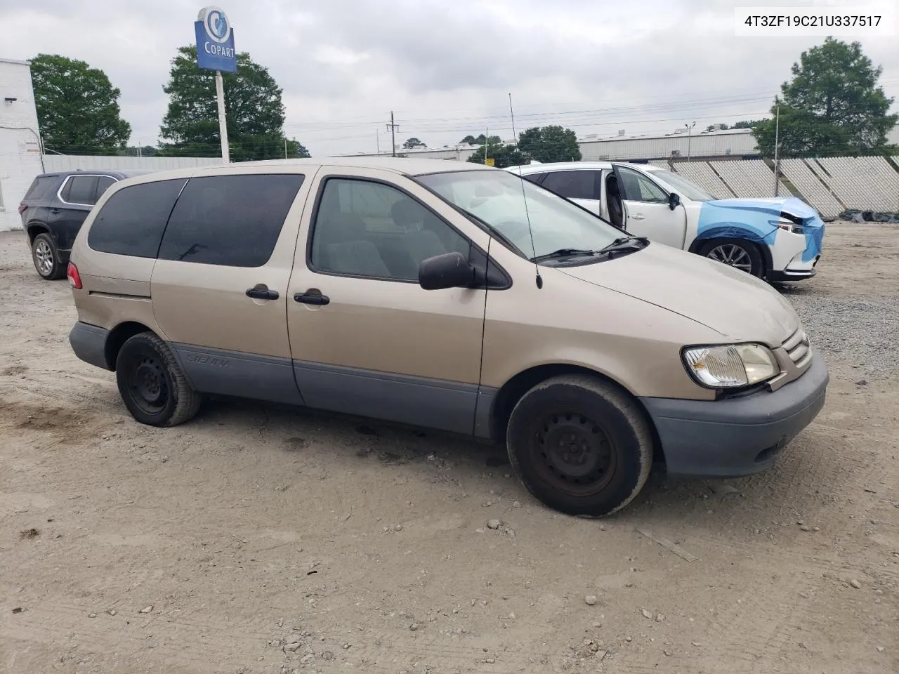 2001 Toyota Sienna Ce VIN: 4T3ZF19C21U337517 Lot: 57107654