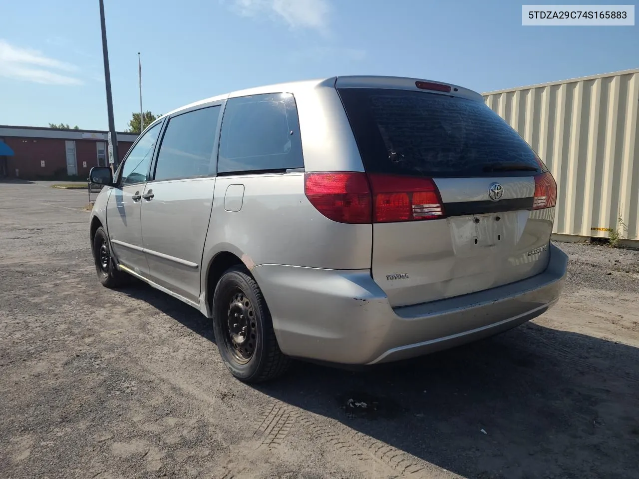 2004 Toyota Sienna Ce VIN: 5TDZA29C74S165883 Lot: 72540424