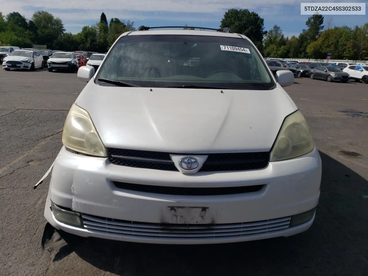 2005 Toyota Sienna Xle VIN: 5TDZA22C45S302533 Lot: 71109454