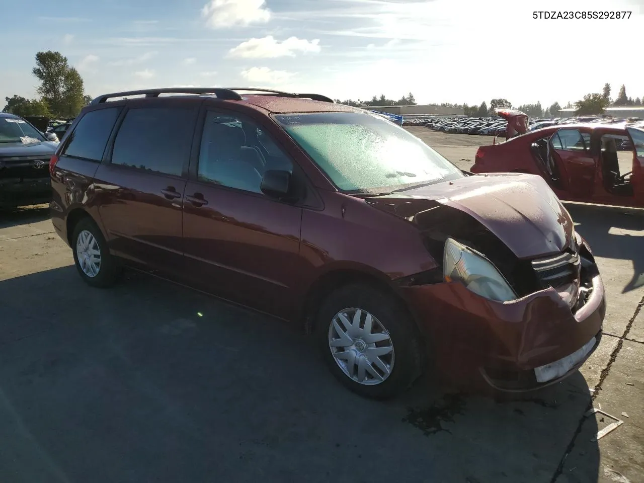 2005 Toyota Sienna Ce VIN: 5TDZA23C85S292877 Lot: 71495214