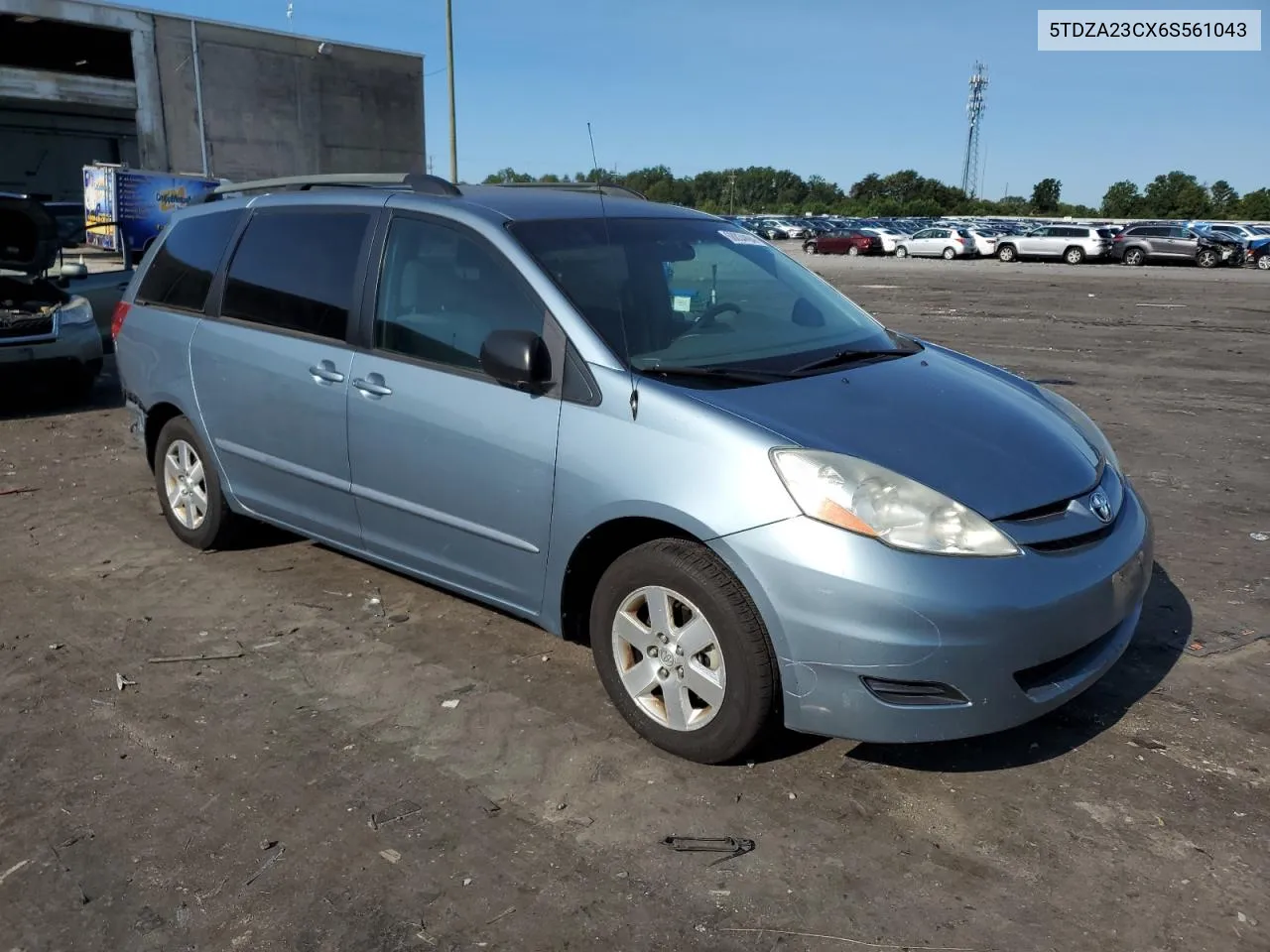 2006 Toyota Sienna Ce VIN: 5TDZA23CX6S561043 Lot: 68834494