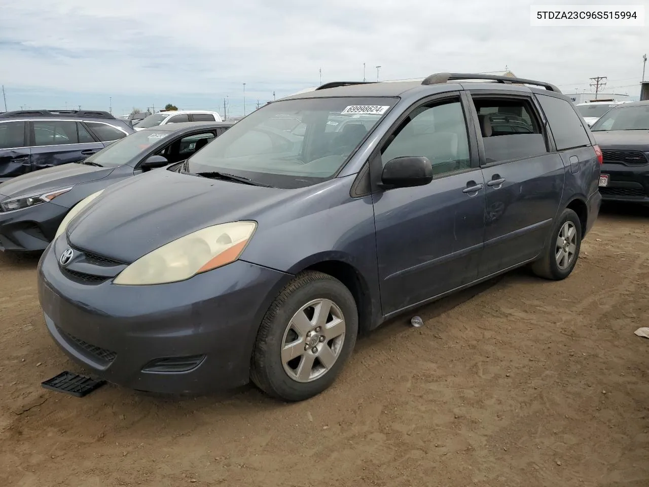 2006 Toyota Sienna Ce VIN: 5TDZA23C96S515994 Lot: 69998624