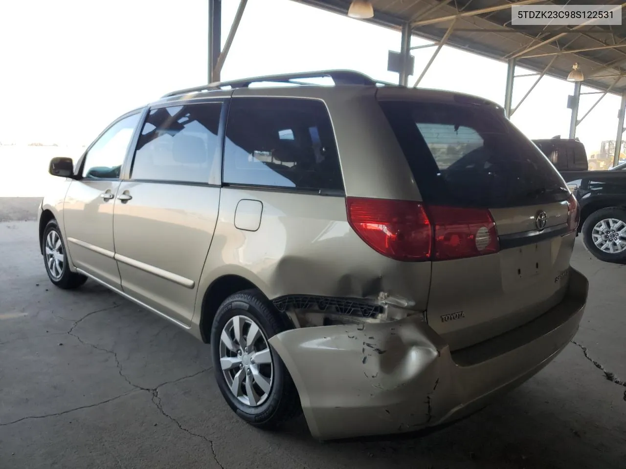 2008 Toyota Sienna Ce VIN: 5TDZK23C98S122531 Lot: 63153564