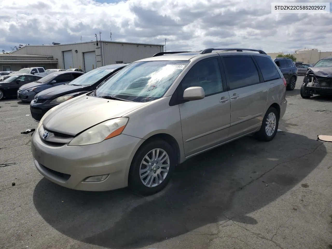 5TDZK22C58S202927 2008 Toyota Sienna Xle