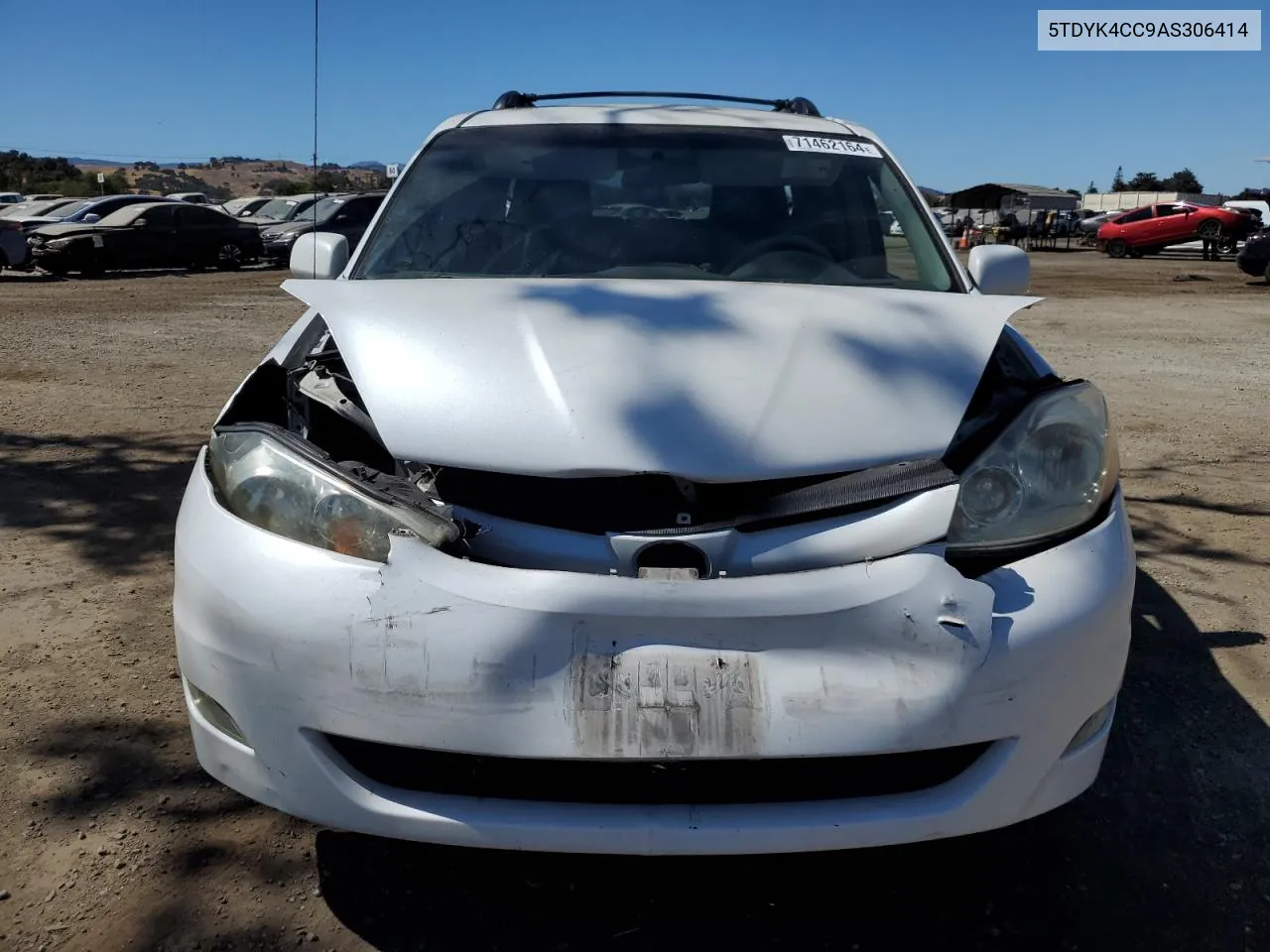 2010 Toyota Sienna Xle VIN: 5TDYK4CC9AS306414 Lot: 71462164