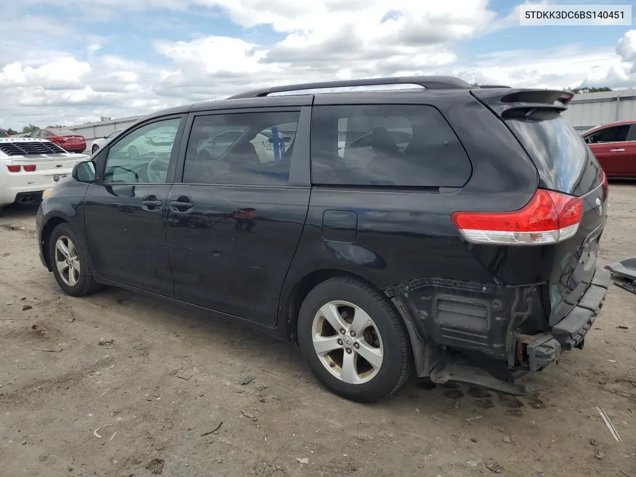 2011 Toyota Sienna Le VIN: 5TDKK3DC6BS140451 Lot: 70676494