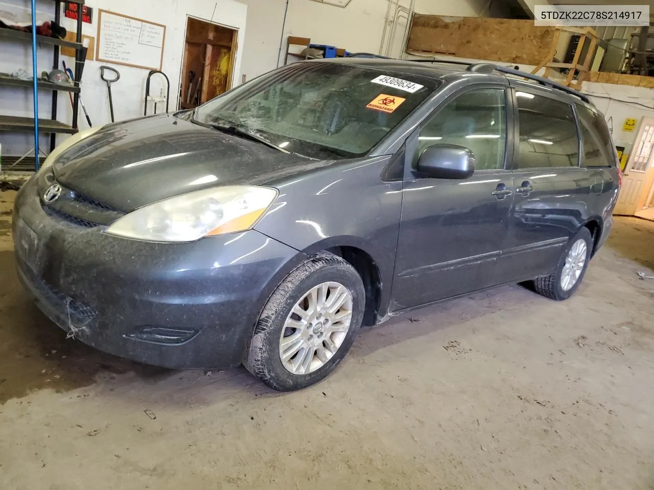 5TDZK22C78S214917 2012 Toyota Sienna Xle