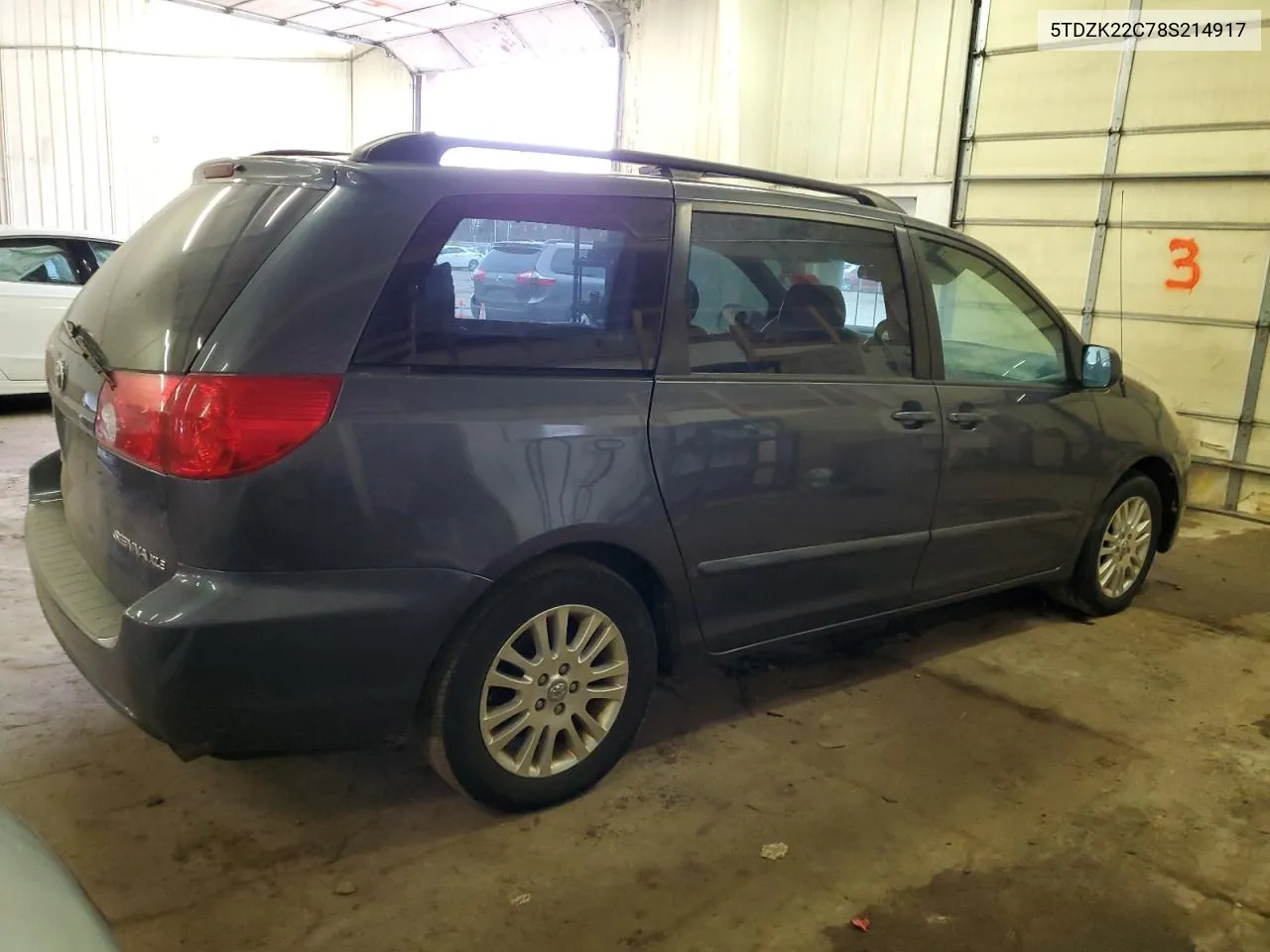 2012 Toyota Sienna Xle VIN: 5TDZK22C78S214917 Lot: 49309634