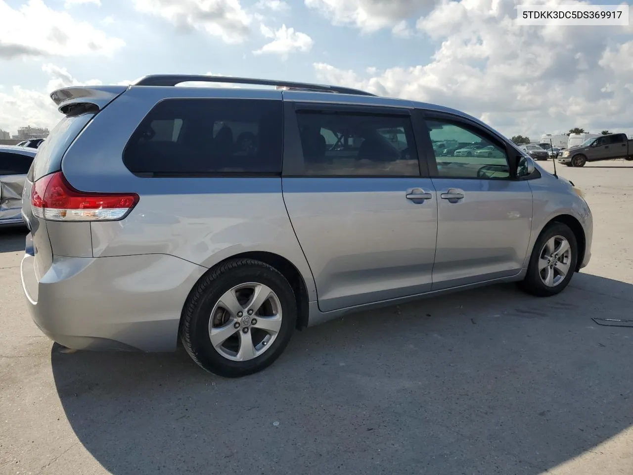 2013 Toyota Sienna Le VIN: 5TDKK3DC5DS369917 Lot: 71845024