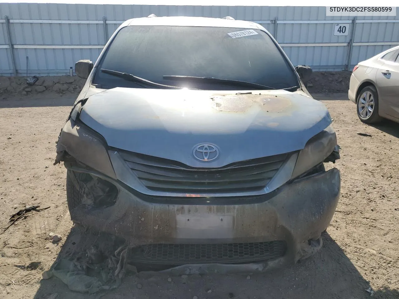 5TDYK3DC2FS580599 2015 Toyota Sienna Xle