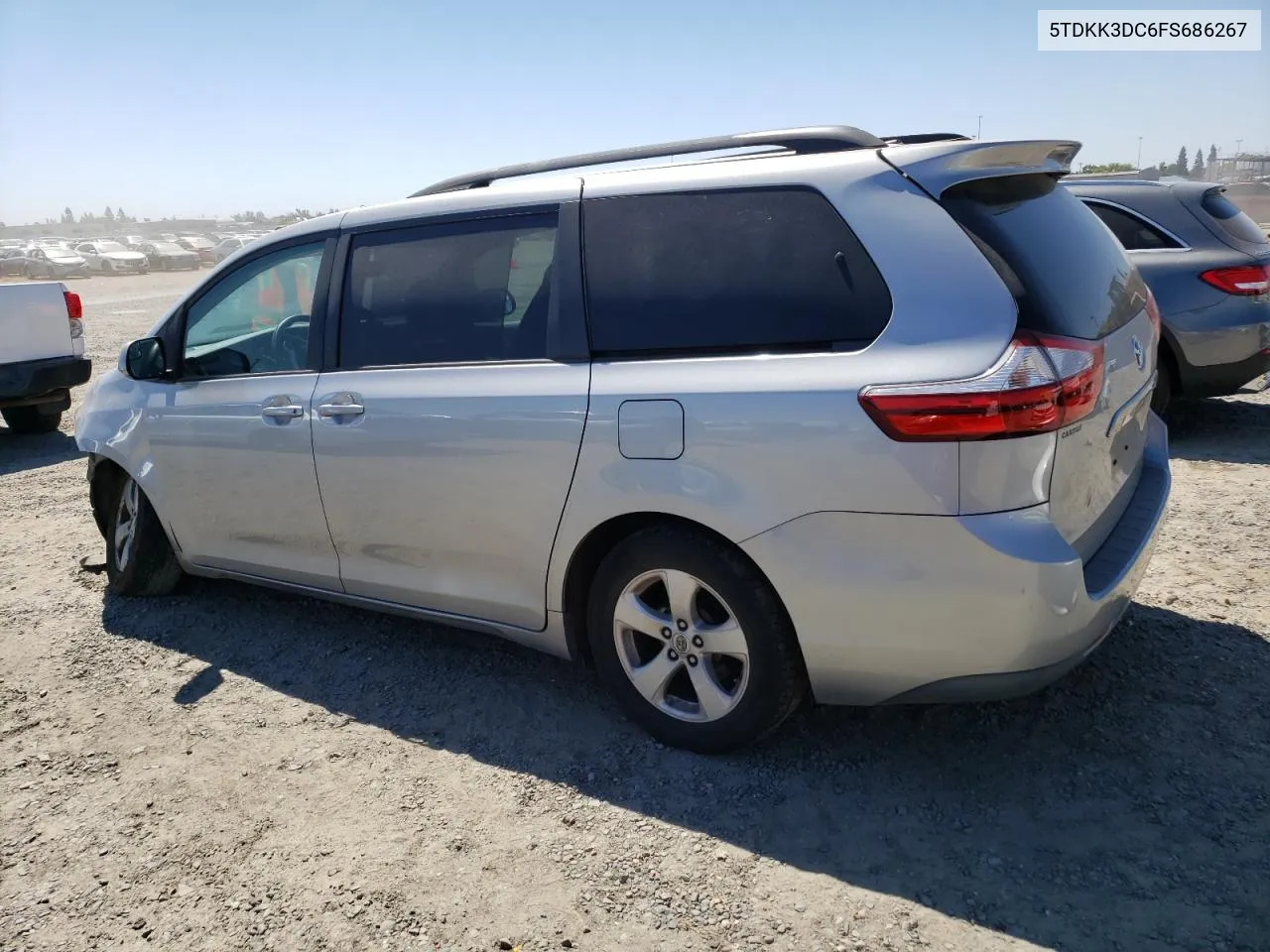 2015 Toyota Sienna Le VIN: 5TDKK3DC6FS686267 Lot: 69826124