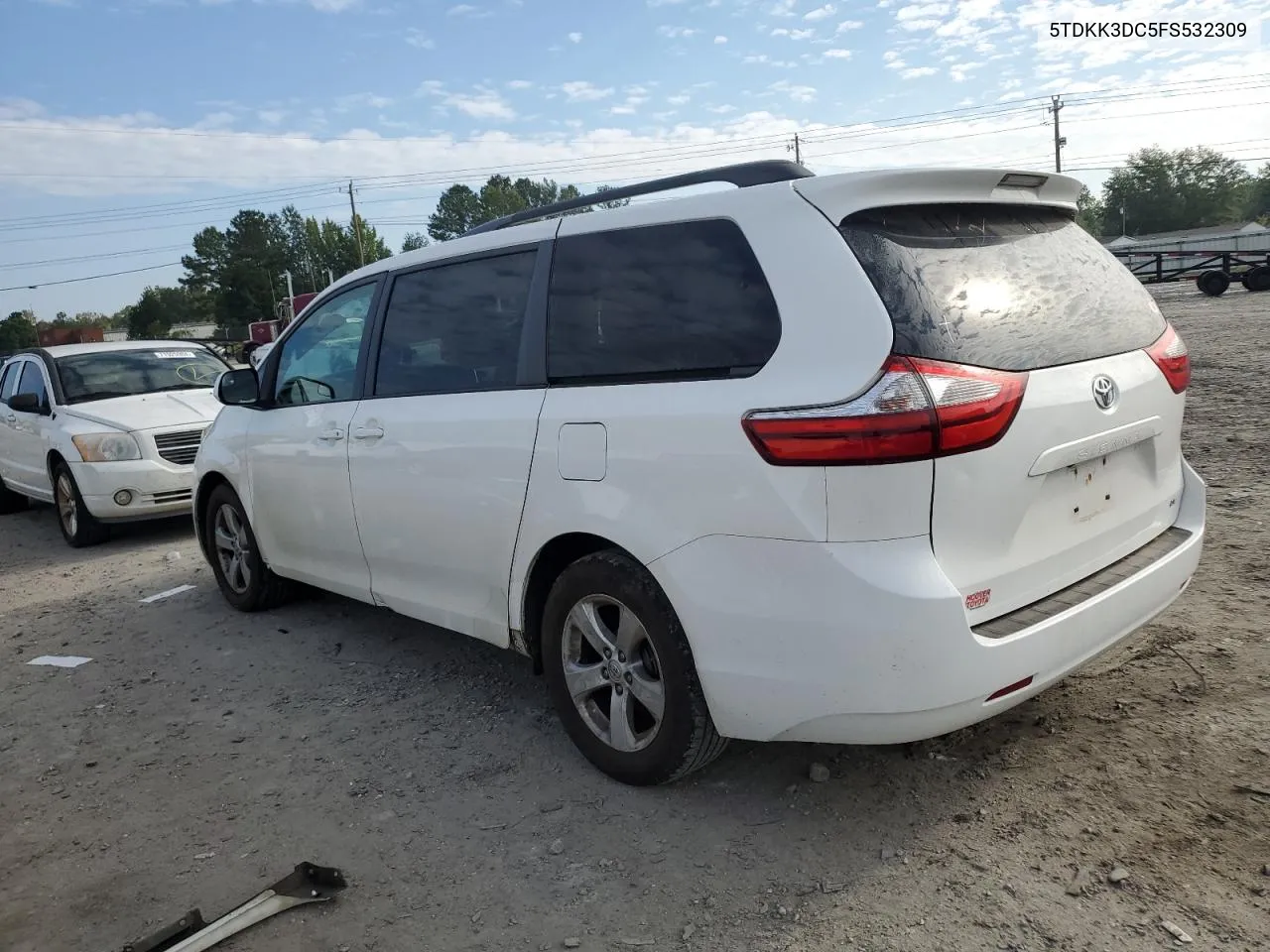 2015 Toyota Sienna Le VIN: 5TDKK3DC5FS532309 Lot: 71862224