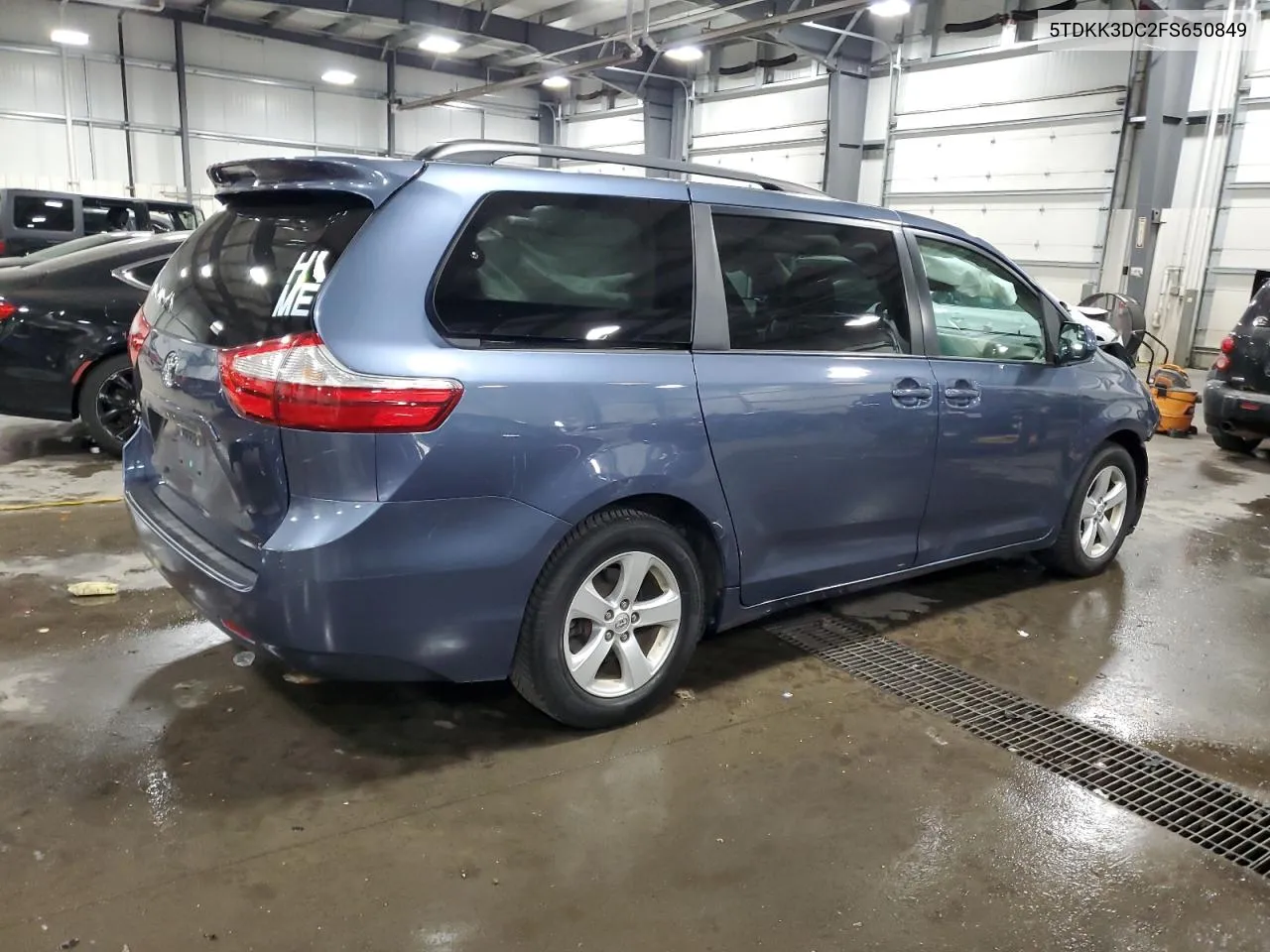 2015 Toyota Sienna Le VIN: 5TDKK3DC2FS650849 Lot: 72122944