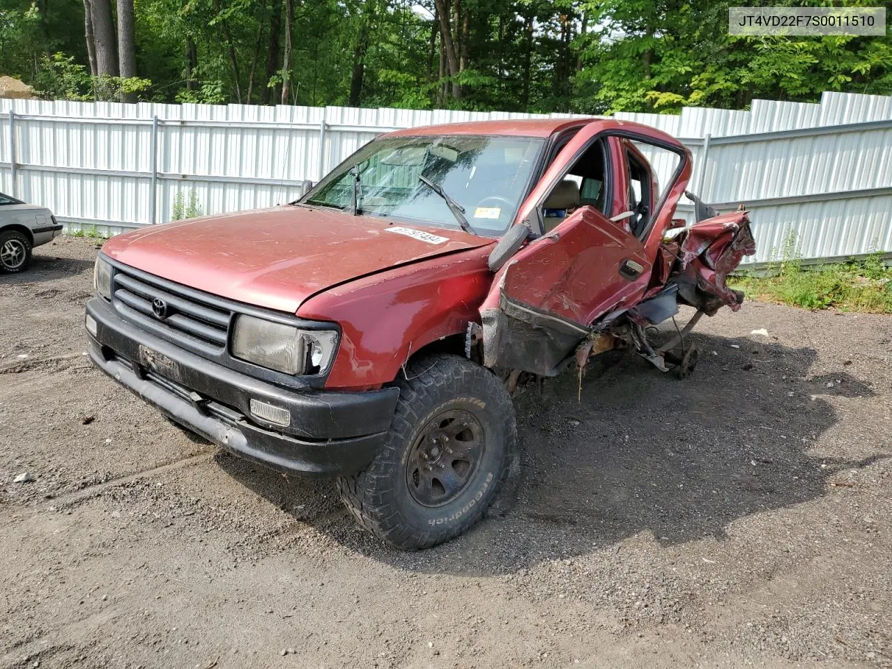 1995 Toyota T100 Xtracab Sr5 VIN: JT4VD22F7S0011510 Lot: 72594154