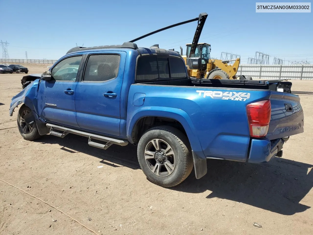 3TMCZ5AN0GM033002 2016 Toyota Tacoma Double Cab