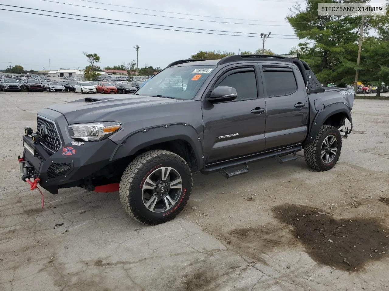 2018 Toyota Tacoma Double Cab VIN: 5TFCZ5AN7JX148889 Lot: 71502904