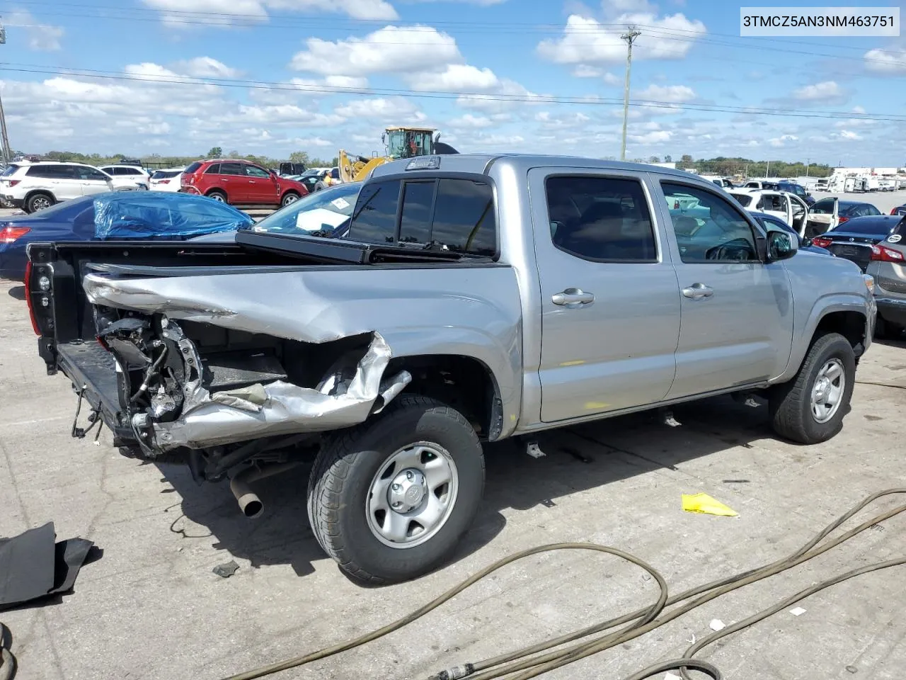 2022 Toyota Tacoma Double Cab VIN: 3TMCZ5AN3NM463751 Lot: 72183544