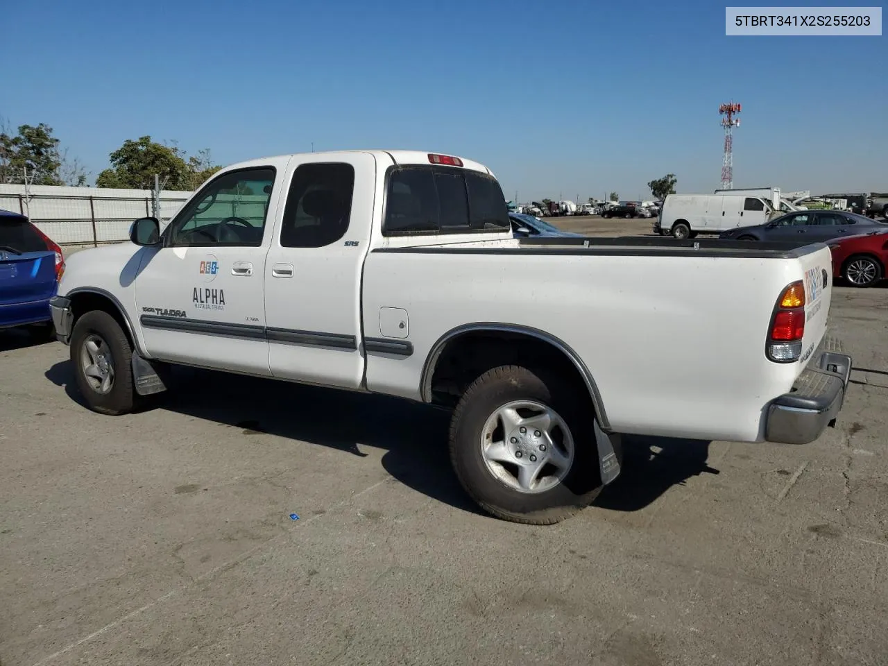 2002 Toyota Tundra Access Cab VIN: 5TBRT341X2S255203 Lot: 71112924