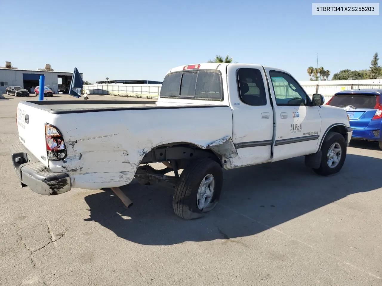 2002 Toyota Tundra Access Cab VIN: 5TBRT341X2S255203 Lot: 71112924