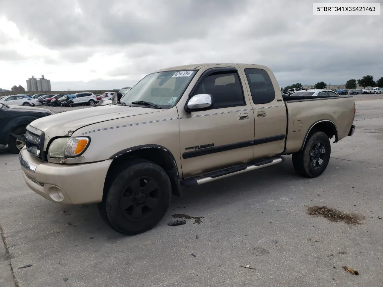 2003 Toyota Tundra Access Cab Sr5 VIN: 5TBRT341X3S421463 Lot: 69977284