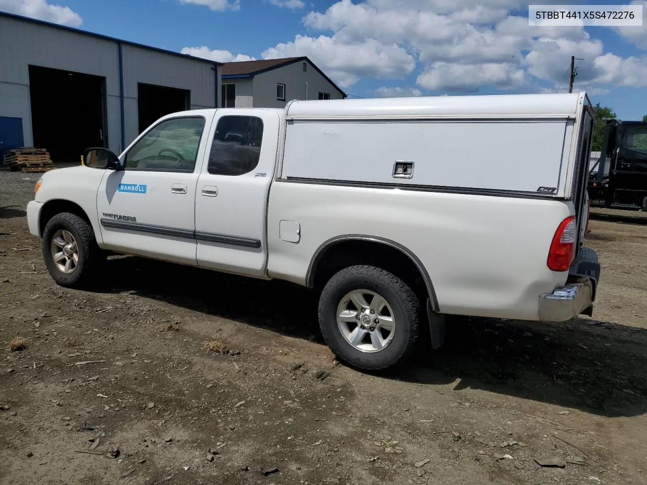 2005 Toyota Tundra Access Cab Sr5 VIN: 5TBBT441X5S472276 Lot: 55563104