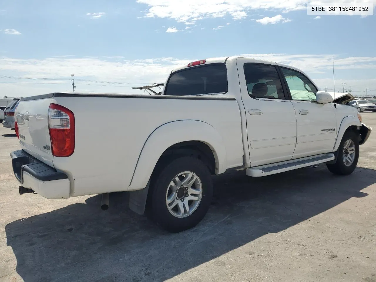 2005 Toyota Tundra Double Cab Limited VIN: 5TBET38115S481952 Lot: 63837674