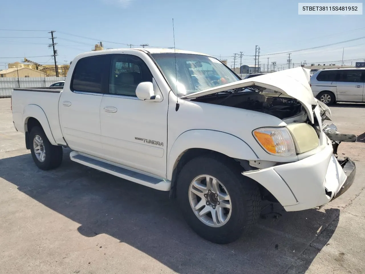 2005 Toyota Tundra Double Cab Limited VIN: 5TBET38115S481952 Lot: 63837674