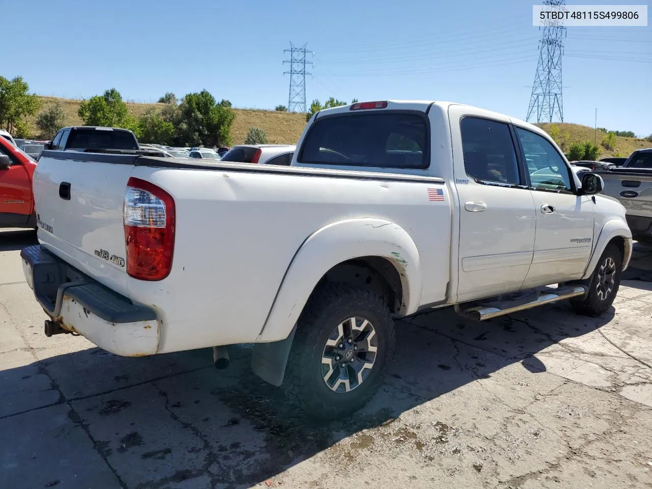 2005 Toyota Tundra Double Cab Limited VIN: 5TBDT48115S499806 Lot: 71971744