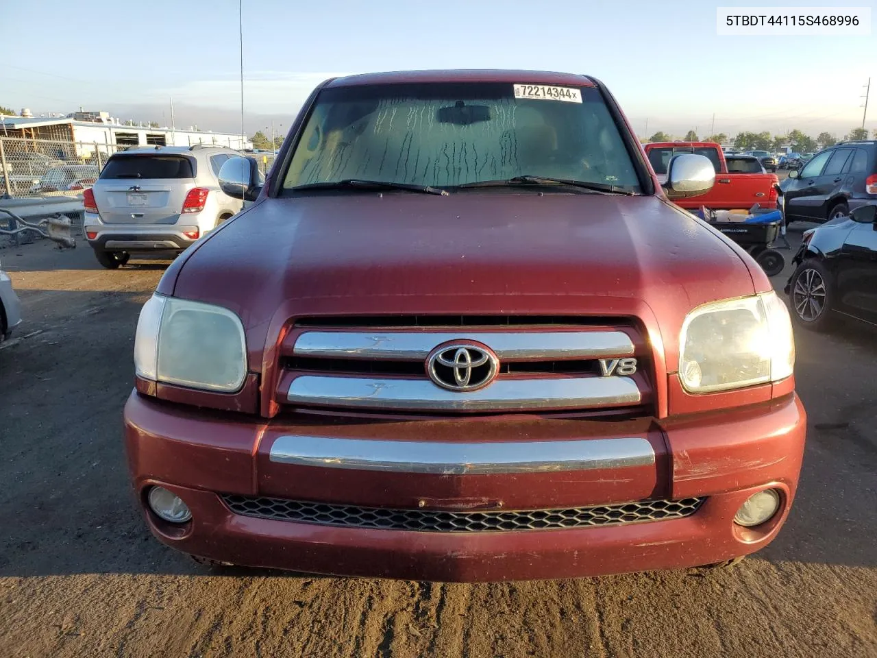 2005 Toyota Tundra Double Cab Sr5 VIN: 5TBDT44115S468996 Lot: 72214344